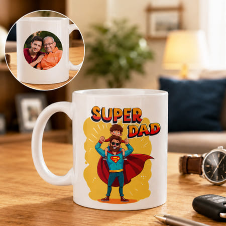 Super Dad Personalized Ceramic Mug-picture-23