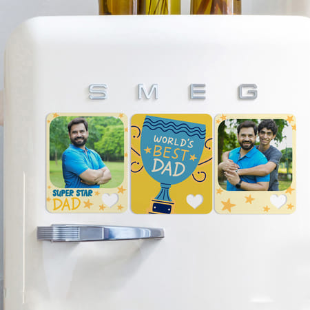 Superstar Dad Personalized Fridge Magnet Trio-picture-42
