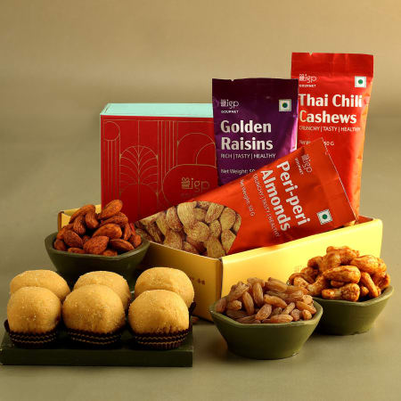 Tasty Giants Elite Gift Box | Healthy Snacks Gift Box | Diwali Gift Hamper  | Corporate