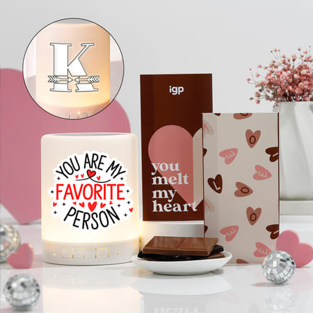 Sweet Melodies Personalized Speaker And Chocolates Combo-picture-49