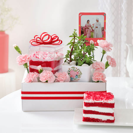 Sweet Memories Personalized Anniversary Hamper