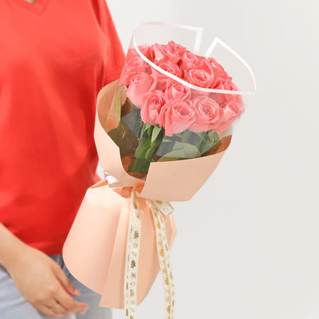 Sweet Pink Delight Rose Bouquet-picture-30
