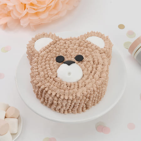 Teddy Bear Cream Cake (600 Gm)