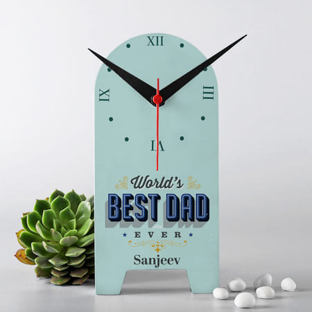 Timeless Personalized Father's Day Table Clock-image-34
