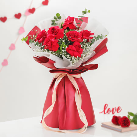 Timeless Red Roses Valentine Bouquet-picture-46