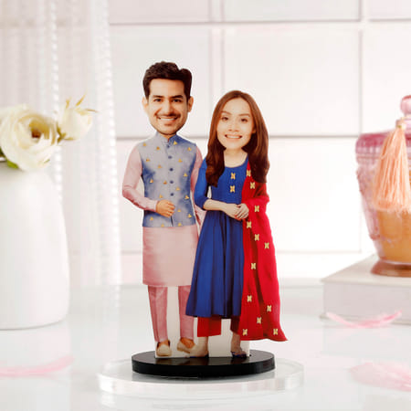 Traditional Couple Personalized Caricature-picture-11
