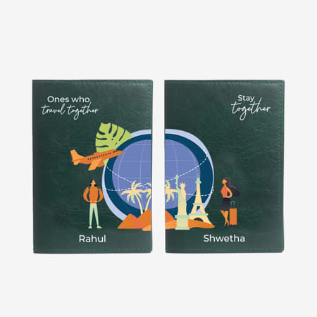 Travel Together Personalized Passport Cover - Set Of 2-picture-32