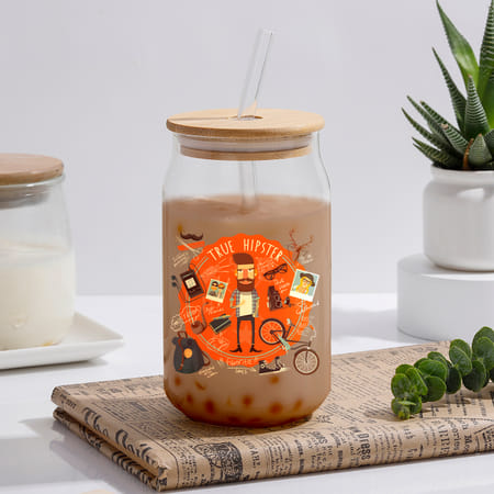 True Hipster Personalized Can Glass Tumbler-picture-23
