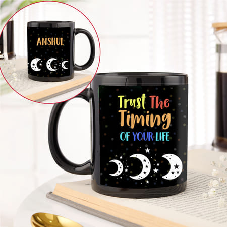 trust the timing of your life - personalized mug