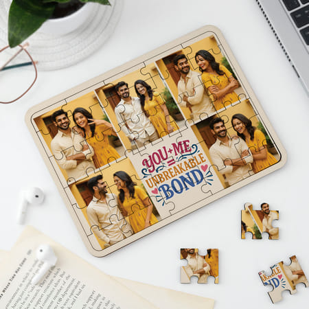 Unbreakable Bond Personalized Siblings Jigsaw Puzzle-picture-28