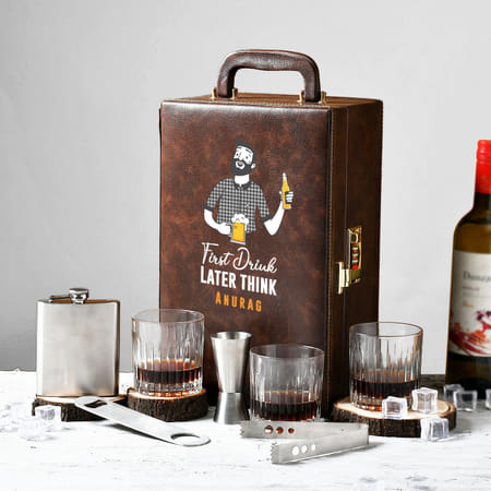 Vegan Leather Personalized Bar Set-picture-23
