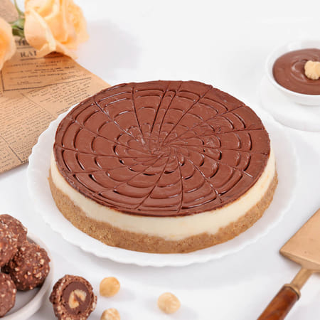 Velvety Nutella Bliss Cheesecake (Half Kg)-picture-38