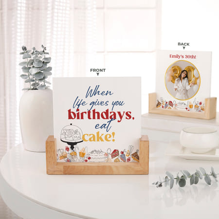 When Life Gives You Birthdays Eat Cake Personalized Sandwich Frame-picture-12