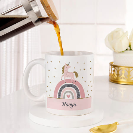 Whimsical Unicorn Personalized Ceramic Mug For Kids-picture-35