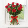 Gift 10 Red Roses with Pineapple Cake (Eggless) (Half Kg)
