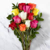 12 Mixed Roses Bunch Online