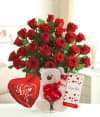 12 Red Roses Hamper Online