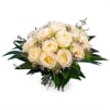 12 Short-stemmed White Roses Online