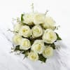 12 White Roses Bunch Online
