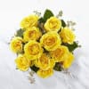 12 Yellow Roses Bunch Online