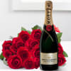 15 roses added to Moet & Chandon Online