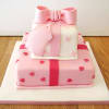 2 Tier Pink Gift Box Cake (3.5 Kg) Online