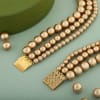 Buy 3 Layer Golden Pearl Necklace