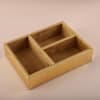 Gift 3-Slot Gold Leather Organizer