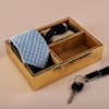 3-Slot Gold Leather Organizer Online
