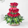 Gift 30 Red Roses in Basket