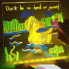 Gift 3D Acrylic Writing Board With Pens - Single Piece - 15X15cm