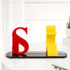 Gift 3D Initial Pen Stand With Mobile Holder - Personalized
