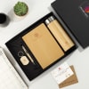 4-in-1 Wooden Diary Gift Set For Employee Online