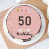 Buy 50th Birthday Cake For Her (Half Kg)