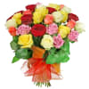 A bouquet of colourful roses Online