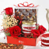 A Lovely Rosy Christmas Surprise Hamper Online