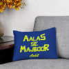 Aalas se Majboor Personalized Cushion Online