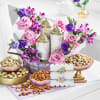 Abundance Of Colour Raksha Bandhan Metal Basket Hamper Online