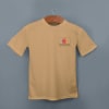 Shop ACTI-RUNN Premium Polyester T-shirt for Men (Beige)