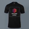 ACTI-RUNN Premium Polyester T-shirt for Men (Black) Online