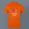 ACTI-RUNN Premium Polyester T-shirt for Men (Flourscent Orange) Online