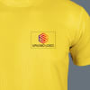 Gift ACTI-RUNN Premium Polyester T-shirt for Men (Golden Yellow)