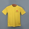 Shop ACTI-RUNN Premium Polyester T-shirt for Men (Golden Yellow)