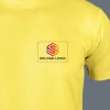 Gift ACTI-RUNN Premium Polyester T-shirt for Men (Lemon Yellow)