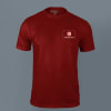 ACTI-RUNN Premium Polyester T-shirt for Men (Maroon) Online