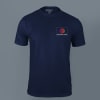 ACTI-RUNN Premium Polyester T-shirt for Men (Navy Blue) Online