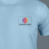 Gift ACTI-RUNN Premium Polyester T-shirt for Men (Sky Blue)