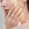 Shop Adjustable Gold Finish Pearl Ring