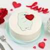 Adorable Bear Valentine Cake ( 1 Kg) Online