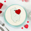 Gift Adorable Bear Valentine Cake ( Half Kg)